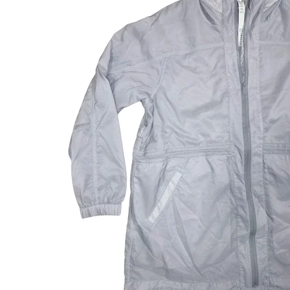 Lululemon‎ Clear Intention Jacket Women's Size 12 Hooded Windbreaker Lavender - Picture 7 of 14
